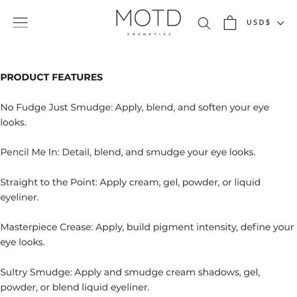 NEW! MOTD Cosmetics Eye Got It 5pc Brush Set - Picture 5 of 5